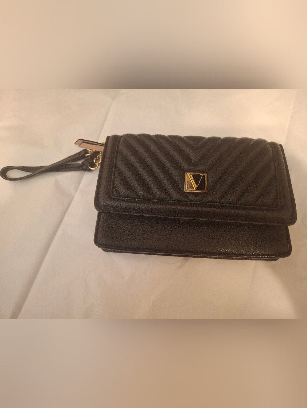 Victorias Secret Black Wristlet Wallet